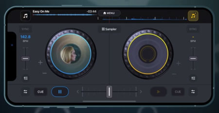 mix tidal music on dj it