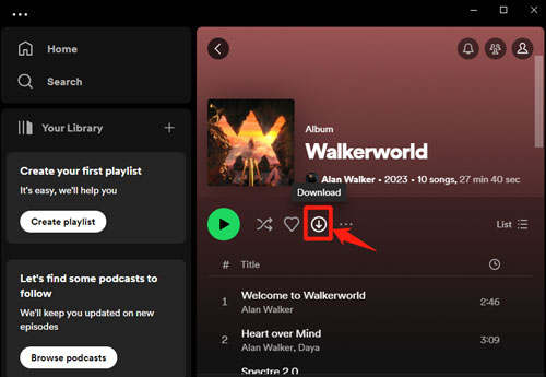 download alan walker album with premium