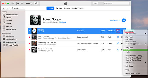 download songs on apple music mac