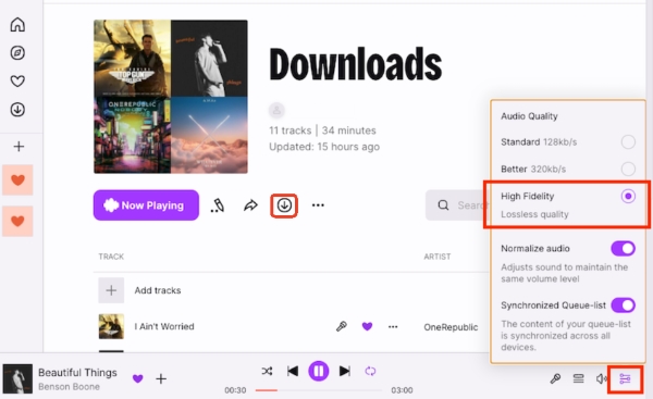 download flac music from deezer on pc