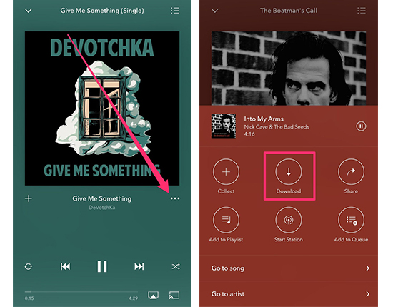 download music from pandora android iphone