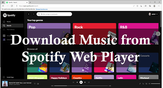 download music from spotify web player