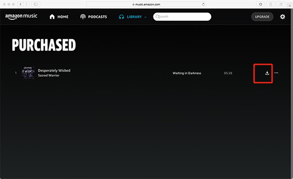download purchased tracks from amazon music