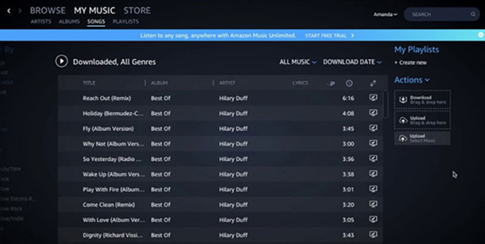 download purchased amazon music mac