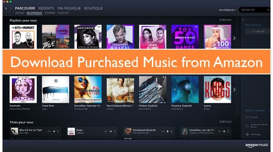 how to download purchased music from amazon
