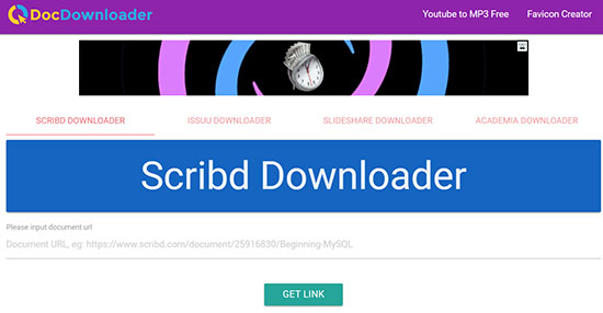 download scribd documents with docdownloader