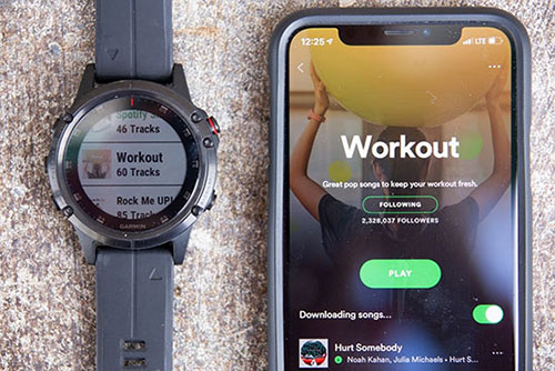 connect spotify to garmin watch