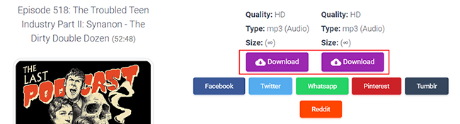 pastedownload spotify podcast downloader online