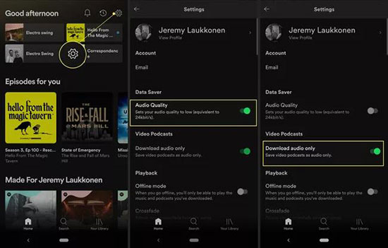 download spotify podcast video on mobile