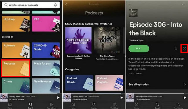 spotify podcast download free mobile