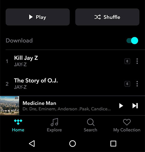 download music on android