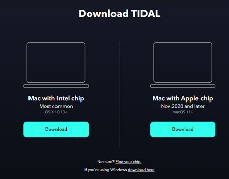 download tidal mac app