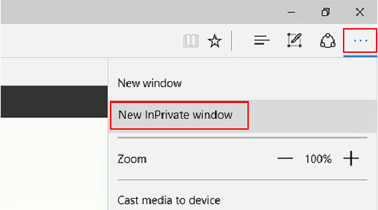 edge private window