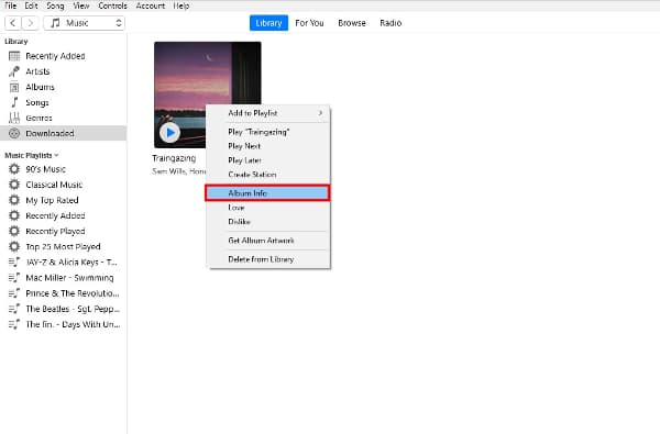 eidt album info to change album cover on mac