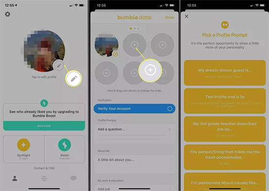 how to add spotify video to bumble profile
