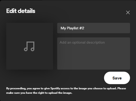 edit spotify playlist info