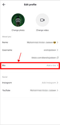 add spotify link to tiktok bio