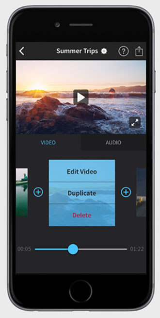 edit videos in splice