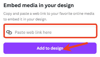 add spotify music to canva via embed link