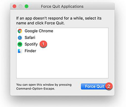 end spotify process on mac