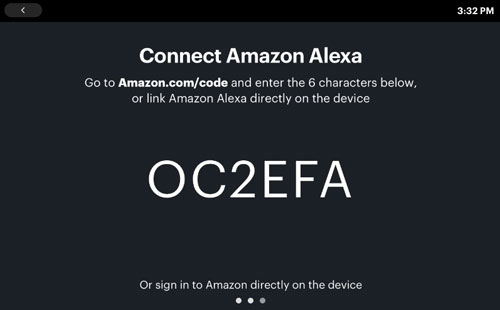 type code to link alexa to facebook portal