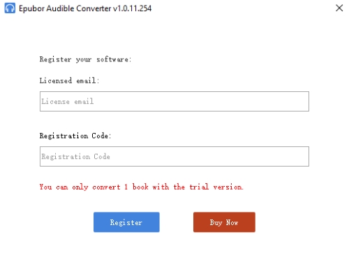 buy a license of epubor audible converter