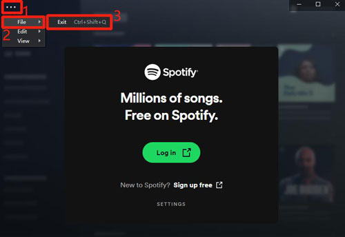 restart spotify app to fix spotify cant play the current song