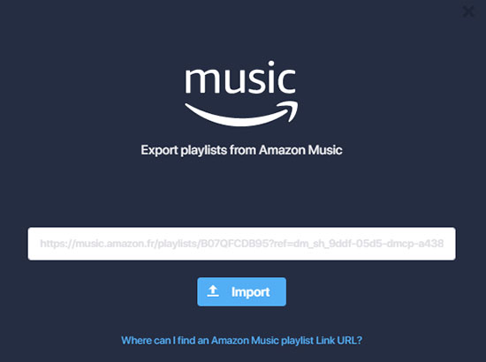 export amazon music playlist via soundiiz