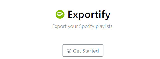 exportify get started
