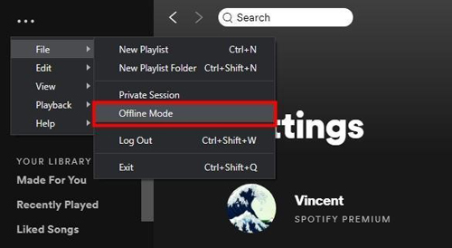 how to see downloaded songs on spotify pc