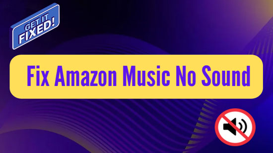 fix amazon music no sound