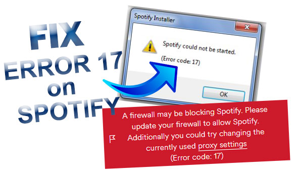 fix spotify error code 17