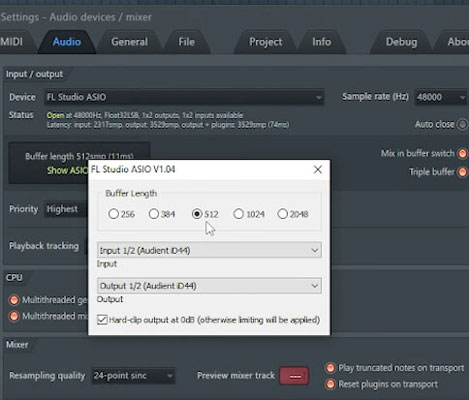 change fl studio audio settings to record spotify music