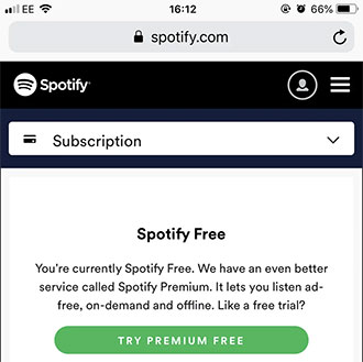 get spotify premium free trial on android and phone