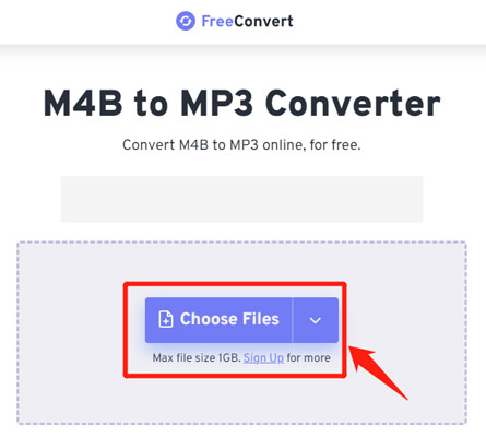 convert m4b to mp3 online via freeconvert