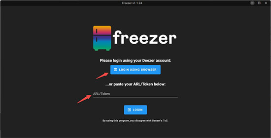 how to use freezer music app