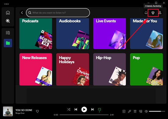 spotify friends activity