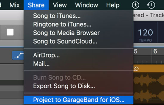 share spotify music to ios to make as ringtone via garageband