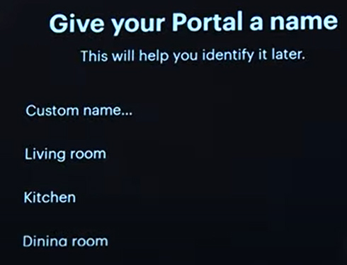 name facebook portal