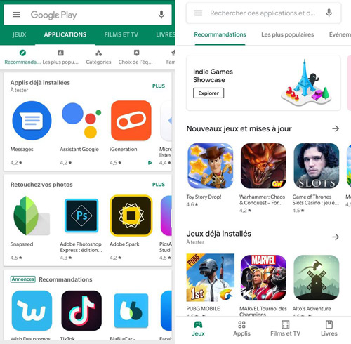 google play store on android