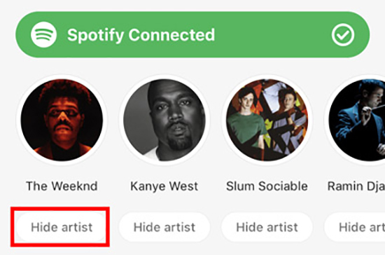 how to change top artists on spotify bumble