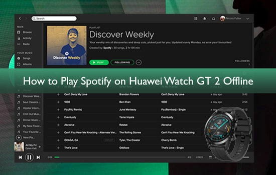 play spotify on huawei watch gt 2 3