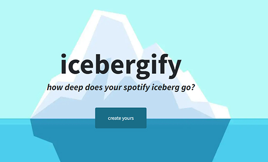 icebergify homepage