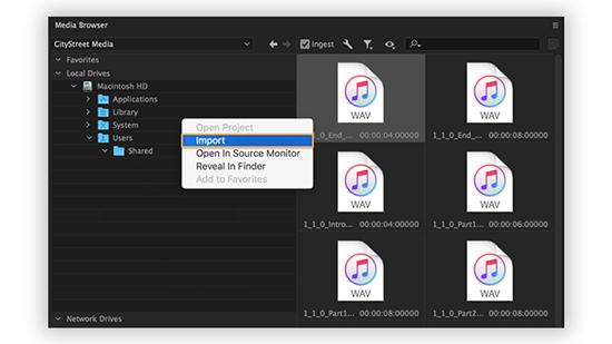 how to add music to adobe premiere pro