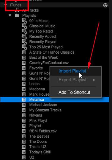 import apple music playlists to rekordbox via itunes