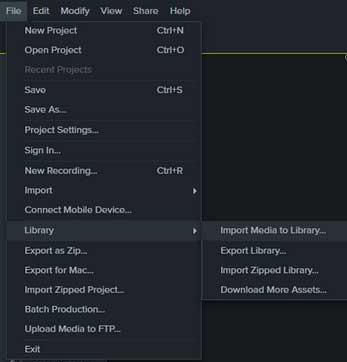 import spotify music to camtasia