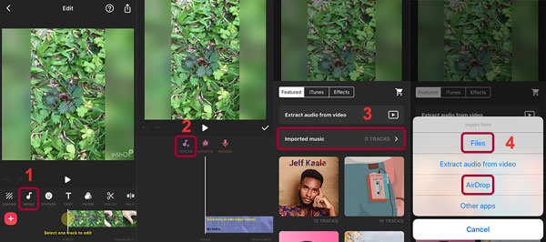 import spotify music to inshot video editor app