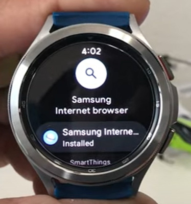 install samsung internet browser on galaxy watch