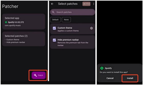 install revanced spotify patch