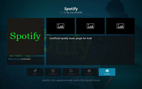 install spotify kodi addon